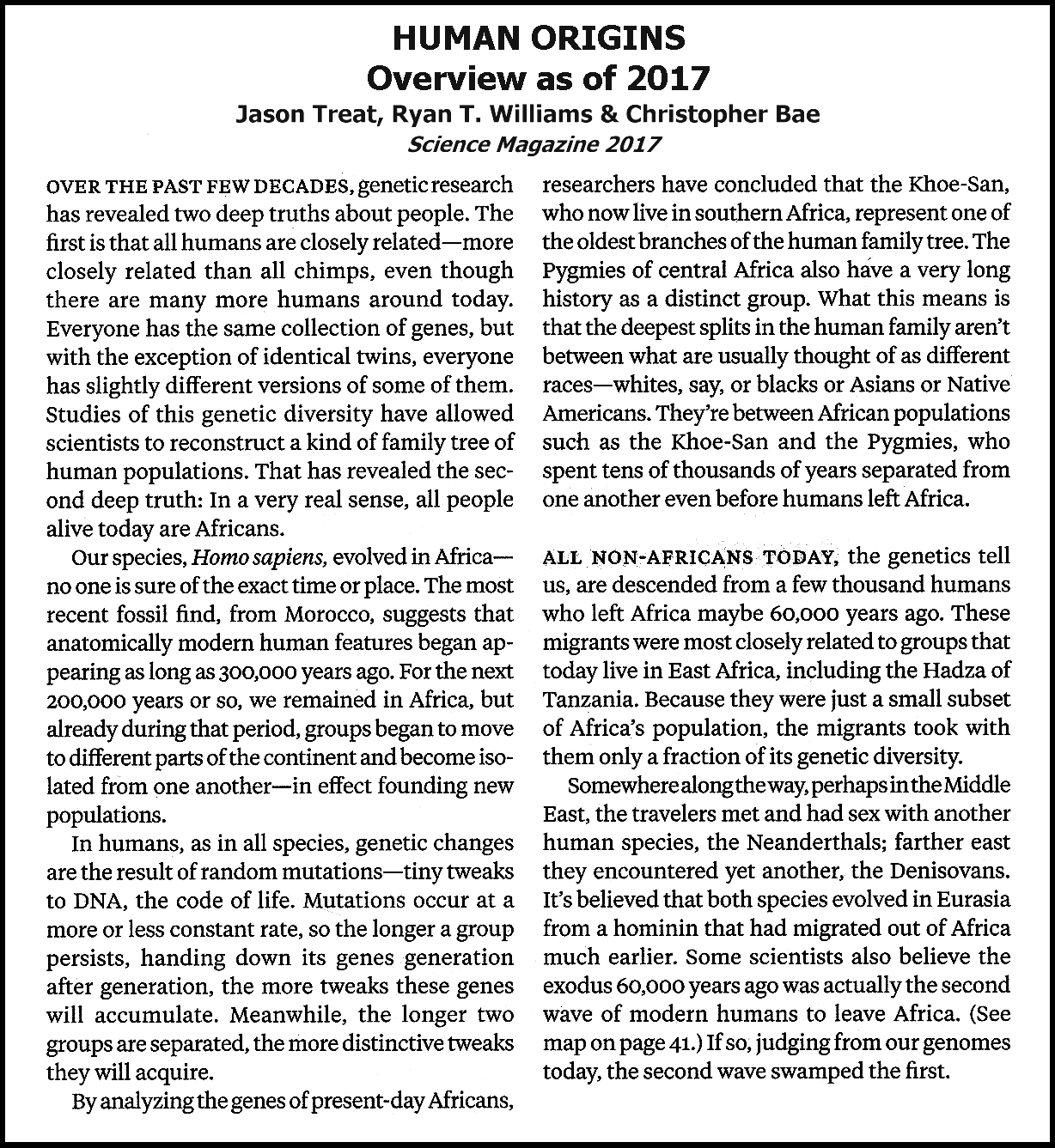 WHAT DOES HUMAN ORIGINS MEAN visual data 4